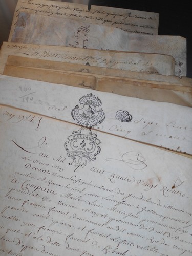 Lot antique handwritten - lot,