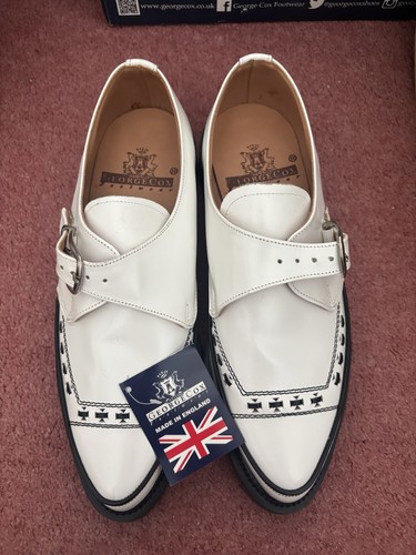 White leather strummer george - white,