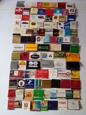 100 x Old Vintage Matchbooks Uk & Foreign Set 1