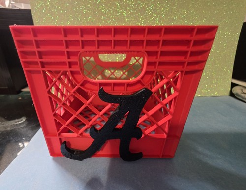 Alabama milk crate desk - milk,