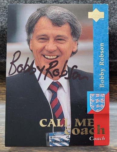 Bobby robson signed england - signed,