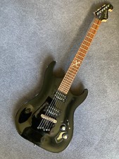 Washburn X30 electric guitar, black, made in Korea, with hard case