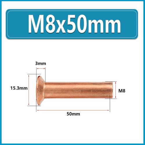 Solid copper countersunk head - countersunk,