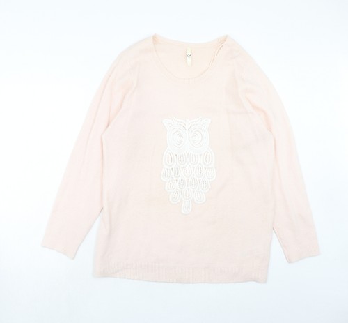 Evans womens pink round neck - evans,