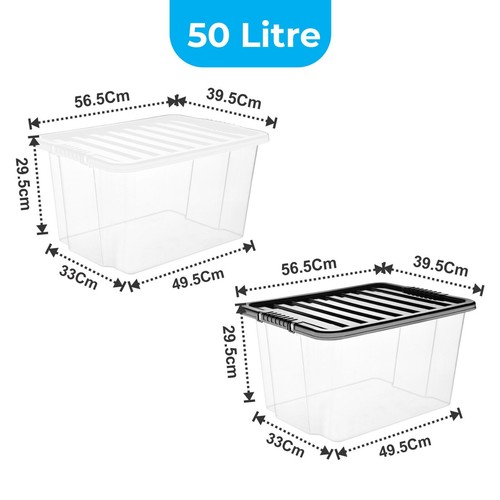 Plastic storage boxes - storage, with