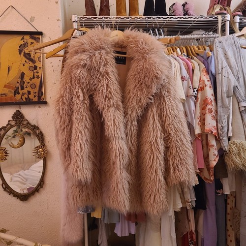 Zara faux fur coat - zara,