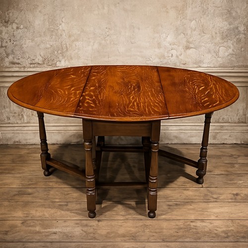 Antique oak gateleg drop leaf - drop,