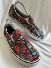Vans Slip SK8 On x Spiderman Limited Edition MARVEL Mens /Boys/Womens UK 6.5