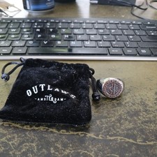 Outlaws Amsterdam - LIBRA Zodiac Stainless Steel Ring - UK Size Y 1/2 or Z