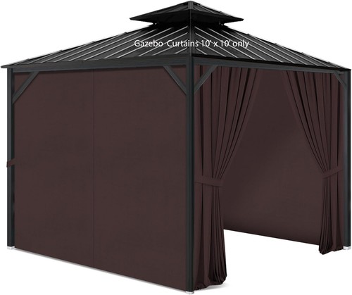 Gazebo privacy curtains with - gazebo,
