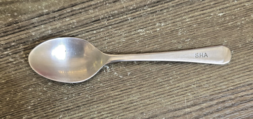 Vintage teaspoon engraved - teaspoon,