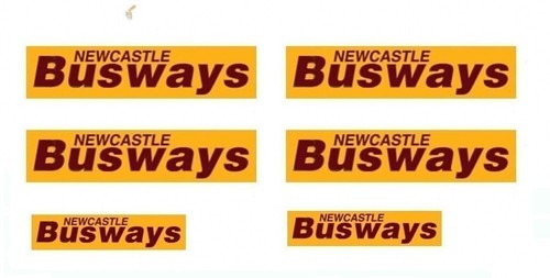 Model bus waterslide transfers - bus,