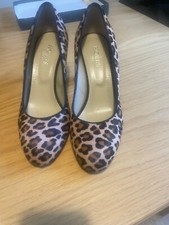Hobbs Sonia Leopard Print Shoes Size 5