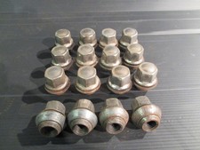 FORD ESCORT FIESTA MONDEO C MAX FOCUS 16X ALLOY WHEEL NUTS 19 mm CHROME HEAD OEM