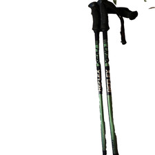 2 Pair Ski Poles  Green Scott