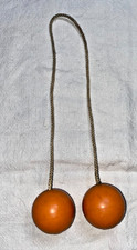 VINTAGE 1970S RETRO ORANGE CLACKERS