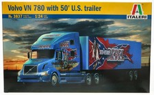 3837 Italeri 1:24 Scale Volvo VN 780 with 50' U.S. trailer (Pre-Owned)
