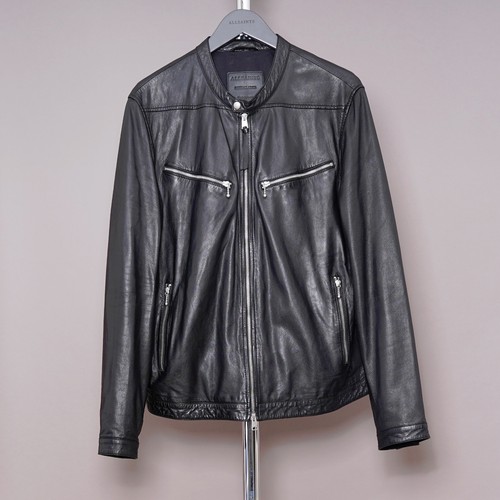 All saints leather - jacket, mens