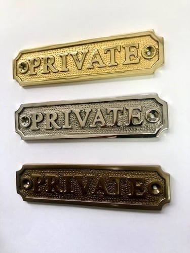 Private door sign - , with