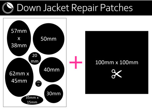 Black self adhesive - x9, repair
