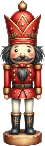 Christmas nutcracker wall art - christmas,