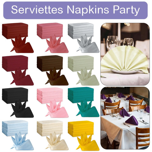 Cloth napkins 50cm polyester - napkins,