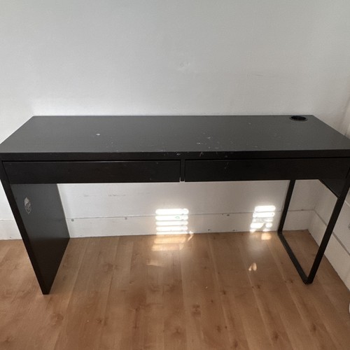 Ikea micke black brown desk - ikea,