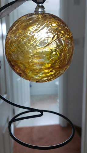 Sienna glass friendship ball - glass,