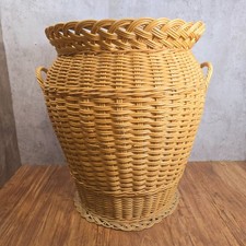 Ali Baba Snake Charmer Style Wicker Woven Rattan Laundry Clothes Basket
