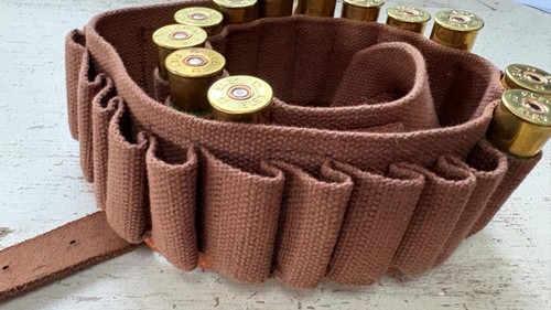 Canvas 12g cartridge belt - canvas,