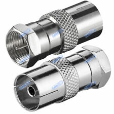 2X FEMALE COAX SOCKET TO F