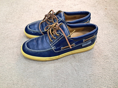 Dsquared2 men leather derby - men's,