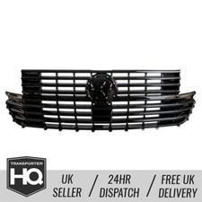 VW T6.1 Transporter Front Gloss Black Badged Grille (2020-current) 