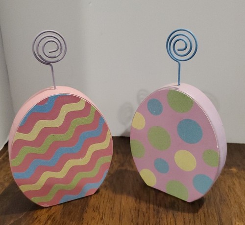 Easter decor painted wood - easter,