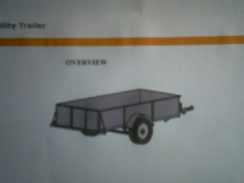 Car trailer 4x8 self - car,