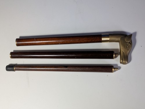 Vintage wooden walking - , stick