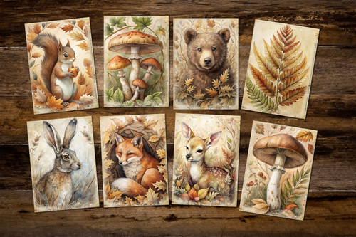 Rustic autumn woodland - rustic,