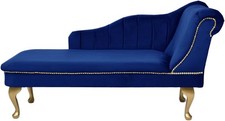 Right Hand Velvet Chaise