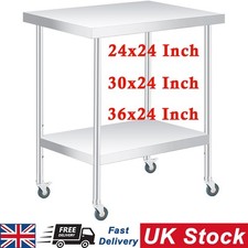 2 Tier Commercial Work Table