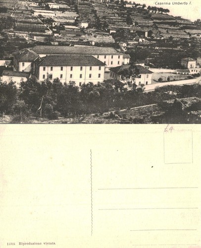 Vintage postcard caserma - vintage,