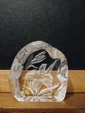 Dartington Glass Capradon Lily Paperweight 