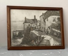Vintage Godwin Bennett Signed Oil Painting Cornwall Cornish Artist St Ives