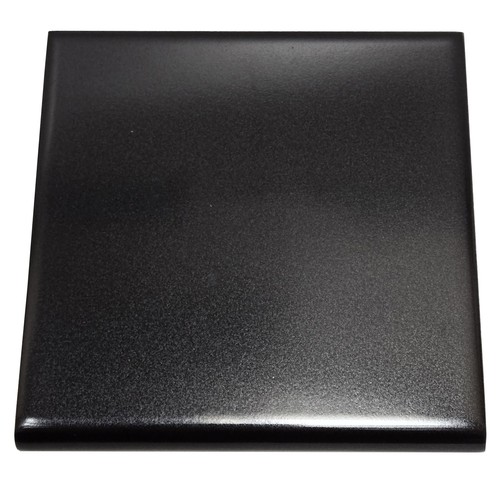 Black basalt fireplace - black, hearth