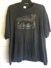 Indian Motorcyles 1990s Rare Vintage Black T-Shirt XL 46-48 Retro Biker Flawed