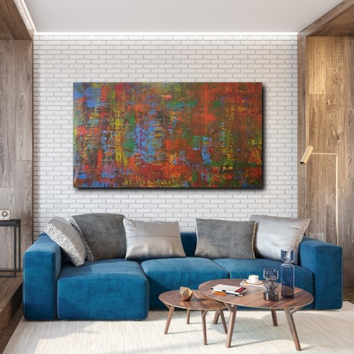 Richter style acrylic - style, abstract