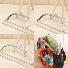 8.5 CM-18 CM Arc Silver Metal Frame Kiss Clasp For Handle Bag Purse Arc