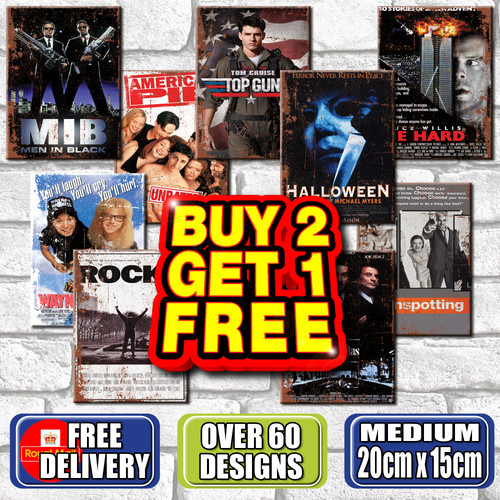 Movie metal signs - movie, shed