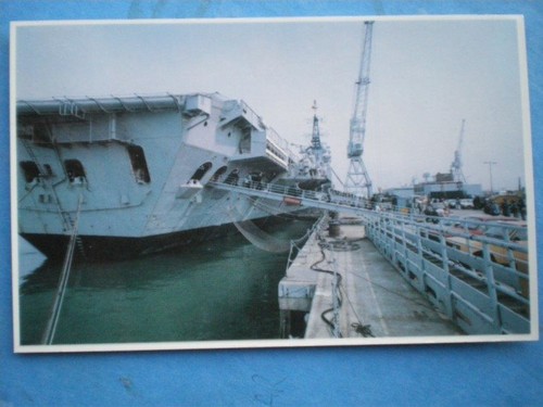 Postcard hms hermes - hms, at