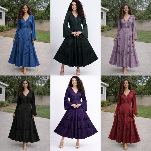 Boho dress maxi long - maxi, bell