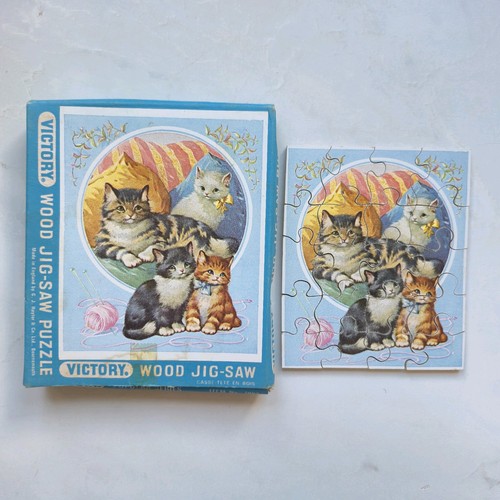 Vintage victory wooden jigsaw - vintage,